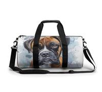 Bolsa De Deporte Perro Bóxer Bolsa De Viaje Duffel Bolsa Redonda Gimnasio Bolsa Fitness