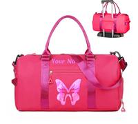 Bolsa de Deporte Personalizada para Mujer,Bolsa de Viaje con Compartimento para Zapatos,Bolsa de Deporte Bordada Personalizada