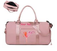 Bolsa de Deporte Personalizada para Mujer,Bolsa de Viaje para Pasar la Noche con Bolsillos para Agua/seco y Compartimento para Zapatos,Bolsas de Viaje Bordadas Personalizadas