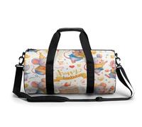 Bolsa De Deporte Ratones Lindo Animal Feliz Cumpleaños Bolsa De Viaje Duffel Bolsa Redonda Gimnasio Bolsa Fitness