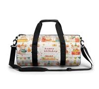 Bolsa De Deporte Ratones Lindo Animal Feliz Cumpleaños Bolsa De Viaje Duffel Bolsa Redonda Gimnasio Bolsa Fitness