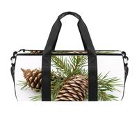 Bolsa de deporte redonda con correa de hombro desmontable, color morado y negro, leopardo, bolsa de entrenamiento, para mujeres y hombres, Multicolor 9, Talla única, Equipaje de mano