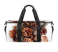 Bolsa de deporte redonda con correa de hombro desmontable, color morado y negro, leopardo, bolsa de entrenamiento, para mujeres y hombres, Multicolor 7, Talla única, Equipaje de mano