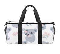 Bolsa de deporte redonda con correa de hombro desmontable, diseño de colmena de dibujos animados, bolsa de entrenamiento, bolsa de noche para mujeres y hombres, Multicolor 10, Talla única, Equipaje de