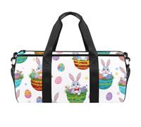 Bolsa de deporte redonda con correa de hombro desmontable, diseño de colmena de dibujos animados, bolsa de entrenamiento, bolsa de noche para mujeres y hombres, Multicolor 6, Talla única, Equipaje de