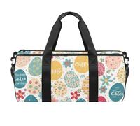 Bolsa de deporte redonda con correa de hombro desmontable, diseño de colmena de dibujos animados, bolsa de entrenamiento, bolsa de noche para mujeres y hombres, Multicolor 8, Talla única, Equipaje de