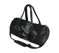 Bolsa de deporte redonda ligera con bolsillo interior, bolsa de gimnasio para hombres y mujeres, bolsa de lona para viajes, deportes, cruz de piedra con serpiente, arte gótico de sábado