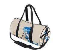 Bolsa de deporte redonda ligera con bolsillo interior, bolsa de gimnasio para hombres y mujeres, bolsa de lona para viajes, deportes, Menorá, Trex, máscara de dinosaurio, Hanukkah, judío de cuarentena