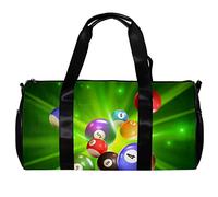 Bolsa de deporte redonda para gimnasio con correa de hombro desmontable, bolas de bingo, saco deporte, bolsa de entrenamiento para mujeres y hombres, multicolor, 45x23x23cm17.7x9x9in