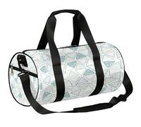 Bolsa de deporte triangular de dibujos animados, bolsa de lona ligera para el hombro, bolsa de viaje para hombres y mujeres (patrón geométrico), Triangular de dibujos animados, 17.6(L) x 9(W) x 9(H)