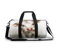 Bolsa De Deporte Vaca Linda Acuarela Bolsa De Viaje Duffel Bolsa Redonda Gimnasio Bolsa Fitness