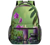 Bolsa De Deporte Velas Japonesas De Orquídea Zeb Mochila Escolar Casual Bolsa De Viaje Elegante Mochilas Escolares para Viaje Senderismo Gimnasio