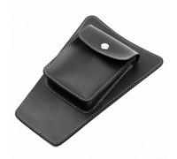 Bolsa de depósito de motocicleta de cuero PU Bolsa de almacenamiento a prueba de arañazos Forro suave para protección de pintura de bicicleta para una fácil instalación marrón negro (negro)