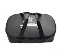 Bolsa de descanso rectangular con cremallera completa para barbacoa, apertura de 270 grados para una fácil carga de pechuga, cerdo, hombro, pavo (negro)