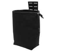 Bolsa de Descarga, Cinturón Táctico, Bolsa de Recuperación de Cargadores, Enrollable, Plegable, MOLLE, Utilidad EDC, Bolsa de Almacenamiento de Cintura(Black)