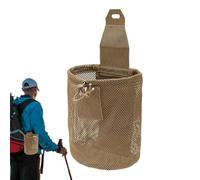 Bolsa de descarga pequeña, bolsa de volcado - malla de capacidad de liberación rápida utilidad bolsa - organizador de cuerda con cinturón plegable, herramienta de recuperación para senderismo, al aire