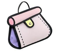Bolsa De Dibujo 2D - 7.09x9.06x3,54 Pulgadas Bolso De Bolso Para Mujeres, Bolso Hombro Elegante Durable | Bolso De Estilo De Dibujos Animados Creativo Para El Uso Diario, Un Viaje D, rosa, Se