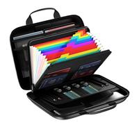 Bolsa de dinero a prueba de fuego para dinero en efectivo, organizador con cremallera de 13 bolsillos, con bolsa ignífuga con cerradura | para objetos de valor, papeles importantes, pasaportes