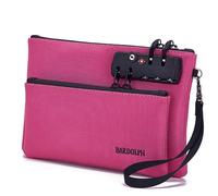 Bolsa de dinero con cerradura, bolsa de accesorios de bloqueo de doble capa para hombres y mujeres, bolsa de banco, pasaportes, suministros de notario, medicina, bolsa de almacenamiento valiosa, bolsa