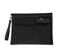 Bolsa de dinero con cerradura, bolsa de dinero para almacenamiento de viaje, cartera de doble capa con cerradura para mujeres y hombres, pasaportes bancarios, almacenamiento seguro, viajes, negocios