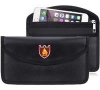 Bolsa de dinero ignífuga, 7.78 x 3.93 pulgadas, sobre impermeable e ignífugo, pequeña bolsa de almacenamiento segura para documentos, dinero y tarjetas de efectivo, bolsa resistente al fuego sin