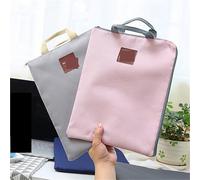 Bolsa de documentos a prueba agua, bolso oficina rectangular portátil, maletín A4, bolsos negocios for hombre, bolsas almacenamiento papelería escolar Para Documentos(Blue)