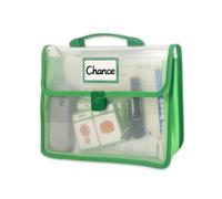 Bolsa de documentos de mano con ventana transparente para libros, bolsa de almacenamiento de documentos portátil, 31 x 5,5 x 23 cm, bolsa portátil para documentos, caja de archivos portátil con asa