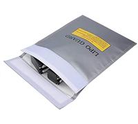 Bolsa de Documentos Ignífuga,Bolsa de Batería RC Bolsa de Seguridad de fibra de Litio Li-Po Bolsas de Protección RC LiPo Guard para Proteger Documentos de Valor,Dinero,Joyería 7 * 9 Pulgadas Gris