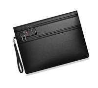 Bolsa de documentos ignífuga con compartimentos dobles para almacenamiento seguro de archivos, pasaportes, objetos de valor, bolsa de viaje con llama