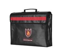 Bolsa de documentos ignífuga gran tamaño fibra vidrio recubierta silicona no picante con correa hombro Mochila almacenamiento segura Resistente al fuego y agua para dinero en efectivo archivos pasapor