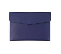 Bolsa de documentos,Maletín,Paquete de archivos A4, B5, A5, A6,Portafolio,Bolsa de documentos de negocios,Alta capacidad,Impermeable y a prueba de humedad,Hecho de cuero (B5, Azul)