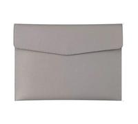 Bolsa de documentos,Maletín,Paquete de archivos A4, B5, A5, A6,Portafolio,Bolsa de documentos de negocios,Alta capacidad,Impermeable y a prueba de humedad,Hecho de cuero (A4, Gris)