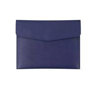 Bolsa de documentos,Maletín,Paquete de archivos A4, B5, A5, A6,Portafolio,Bolsa de documentos de negocios,Alta capacidad,Impermeable y a prueba de humedad,Hecho de cuero (A5, Azul)