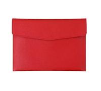 Bolsa de documentos,Maletín,Paquete de archivos A4, B5, A5, A6,Portafolio,Bolsa de documentos de negocios,Alta capacidad,Impermeable y a prueba de humedad,Hecho de cuero (B5, Rojo)