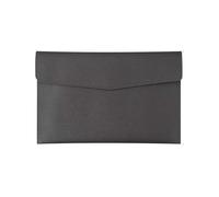 Bolsa de documentos,Maletín,Paquete de archivos A4, B5, A5, A6,Portafolio,Bolsa de documentos de negocios,Alta capacidad,Impermeable y a prueba de humedad,Hecho de cuero (A6, Negro)