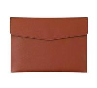 Bolsa de documentos,Maletín,Paquete de archivos A4, B5, A5, A6,Portafolio,Bolsa de documentos de negocios,Alta capacidad,Impermeable y a prueba de humedad,Hecho de cuero (A4, Marron oscuro)