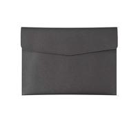 Bolsa de documentos,Maletín,Paquete de archivos A4, B5, A5, A6,Portafolio,Bolsa de documentos de negocios,Alta capacidad,Impermeable y a prueba de humedad,Hecho de cuero (B5, Negro)