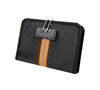 Bolsa de documentos no inflamable e impermeable, gancho combinado para una mayor seguridad contra los peligros de llama y agua en varios entornos, múltiples compartimentos, no inflamable