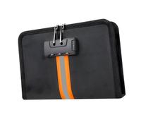 Bolsa de documentos no inflamable e impermeable que destaca el gancho combinado para una mayor seguridad contra los peligros de llama y agua en varios ajustes, bolsa de documentos