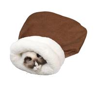 Bolsa de dormir cálida para gatos | Semi-Enclosed Winter Bed Cave | Soft Pet Sleeping Bag for Cats & Dogs, Cozy Bed for Napping, Resting, Sleeping, Relaxing | Comfortable Pet Cave Bed for Winter Use