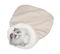 Bolsa de dormir cálida para gatos | Semi-Enclosed Winter Bed Cave | Soft Pet Sleeping Bag for Cats & Dogs, Cozy Bed for Napping, Resting, Sleeping, Relaxing | Comfortable Pet Cave Bed for Winter Use