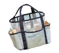 Bolsa de ducha de doble capa, organizador de baño para viajes, gimnasio, dormitorios universitarios, baño de doble capa, almacenamiento de natación, Blue, Mass Beauty