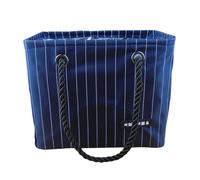 Bolsa de Ducha Portátil Plegable para Artículos de Tocador y Baño | Oxford y Resina Pp, Diseño de Malla Rayas Simples, para Viajes, Gimnasio y Duchas