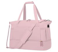 Bolsa de Duffel, Weekender Carry Bag, Large Travel Duffel, Sport Gym Duffel Bag, Large Sport Gym Bag and Weekender Carry- Tote for Easy Travel and Fitness, Rosa, riferimento Alla