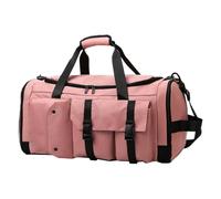 Bolsa de duffle, amplia impermeable, multifunción, deportes duffel con compartment y bolsa húmeda, cómoda para interior, fitness, ropa interior, toallas, 22.05 x 11.42 x 10,63 pulgadas, rosa