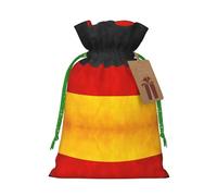 Bolsa de dulces con cordón de Navidad con estampado de bandera de Alemania, bolsas de regalo reutilizables para fiestas