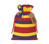 Bolsa de dulces con cordón de Navidad con estampado de bandera del Reino de Hawaii, bolsas de regalo reutilizables para fiestas