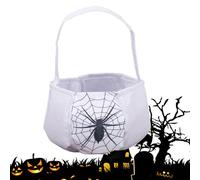Bolsa de dulces de Halloween - Cesta de trucos | Fabric Treat - Bolsa de almacenamiento no tejida para trucos o golosinas para niños, adolescentes, adultos, niños y niñas, soporte reutilizable para du