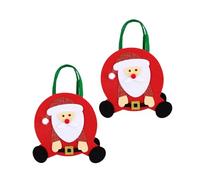 Bolsa de dulces de Navidad - 2 bolsas de almacenamiento de suministros de fiesta, bolsas de regalo de decoración de fiestas de vacaciones, bolsas de galletas de Navidad para suministros de