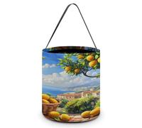 Bolsa de dulces italiana con forma de limonero de la Costa Amalfitana para Halloween, ideal como bolso de mano para dulces, ideal como artículo de fiesta para mujeres y hombres.